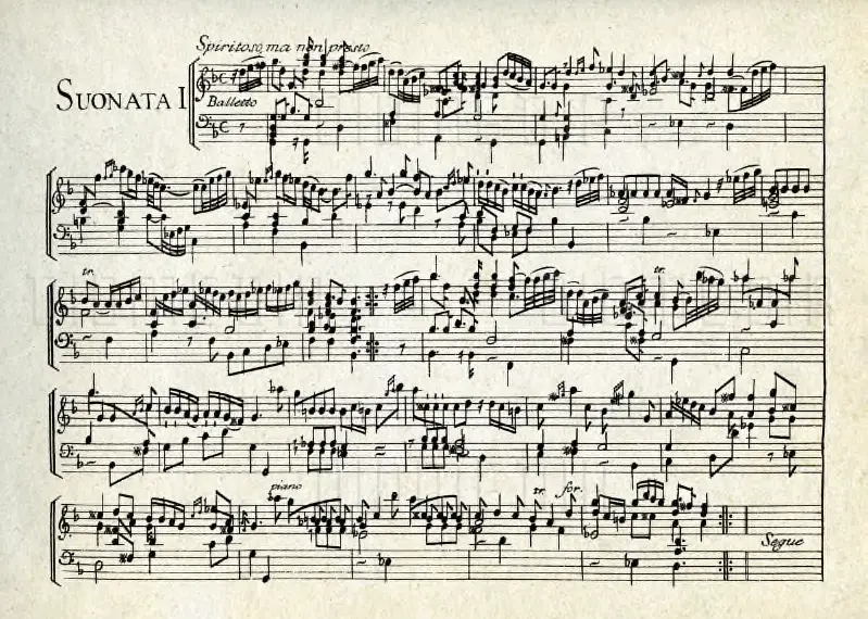 12 piezas in Sonate da cimbalo di piano e forte 