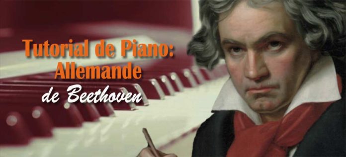 Tutorial al piano de Allemande de Beethoven
