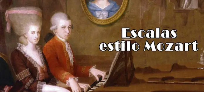 Aprende a tocar escalas a la manera de Mozart