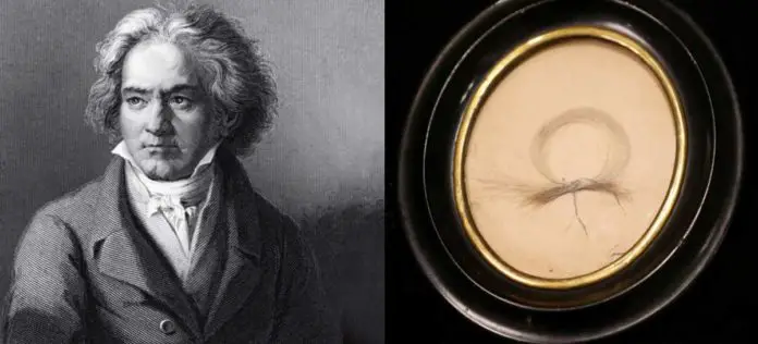 Subastan un mechón de pelo de Beethoven por 39.000 euros
